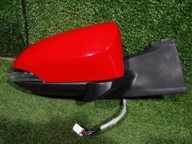 【山形 酒田発】中古 ヴィッツ DBA-NSP135 右サイドミラー 純正 87910-52B90 イチコー8322 電動格納 ウィンカー カプラー1ケ7P テスト済 ●