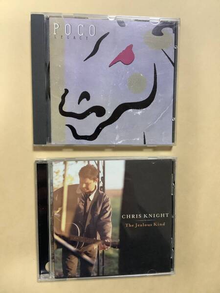送料無料 ポコ「LEGACY」国内盤 + クリス ナイト「THE JEALOUS KIND」輸入盤 2枚セット