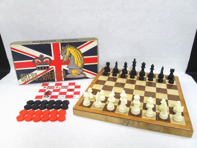 ANA ボードゲームチェスチェッカー新品未使用