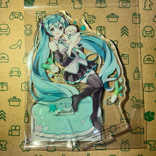 初音ミク アクリルスタンド しろたん×初音ミクコラボ POUUPSHOP