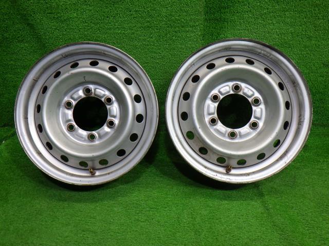中古 トヨタ純正 ダイナ KDY281 ホイール スチール 15インチ 5J 6穴 2本 139.7