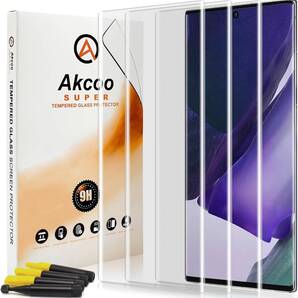 Galaxy Note 20 Ultra フィルム UV 全面吸着 Akcoo Note 20 ultra ガラスフィルム 超音波指紋認証対応