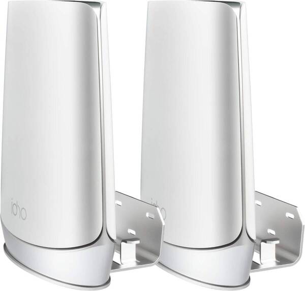 LUOGAO Orbi WiFi 6ウォールマウントホルダー、OrbiホールホームトライバンドメッシュWiFi 6システム2パック