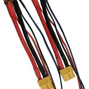▲Hengfuntong-Elec High Amps 2S RC Car Hardcase LiPo Battery double 4mm gold plug bullet connector 2mm 12awg 300mm JST-XH3P