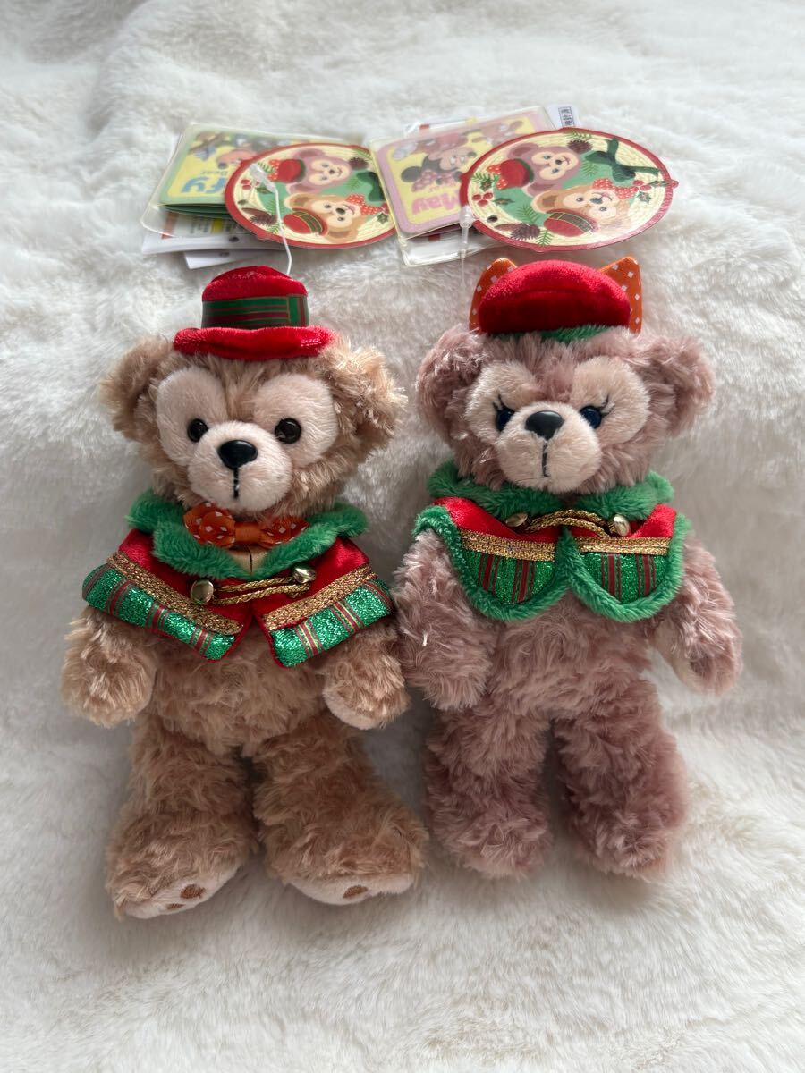 【タグ付き】ダッフィー ぬいぐるみバッジ ぬいば クリスマス 2015 ダッフィー - ディズニー ダッフィー ぬいぐるみバッジ 2015