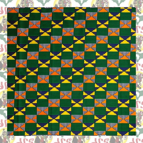 【SALE/180cm x 110cm/2ヤード】アフリカンプリント生地 barg-q94 アフリカ布 アフリカ生地 ゴールドプリント アンカラ キテンゲ