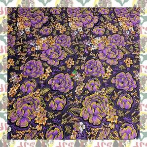 【SALE/270cm x 110cm/3ヤード】アフリカンプリント生地 barg-q04 アフリカ布 アフリカ生地 ゴールドプリント アンカラ キテンゲ パーニュ