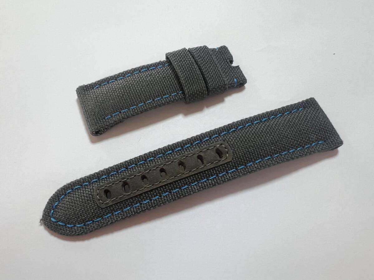 新品未使用　パネライ　ルミノール用　クロコダイル　ベルト　27-22mm 黒 OPLNAB2220 RASINオリジナル パネライ ルミノール 尾錠用 WEB