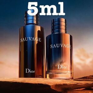 【新品・お試し】 Dior ソヴァージュ オードゥパルファム 5ml【送料無料】匿名配送 アトマイザー