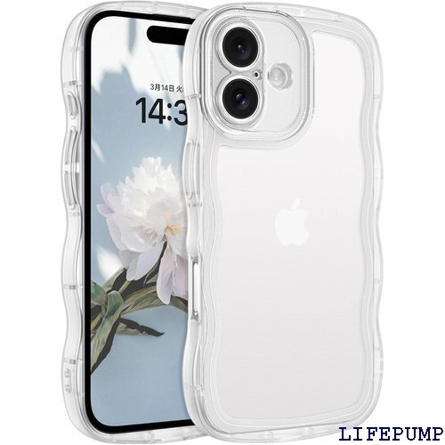 BENTOBEN iPhone16 用 ケース クリア ウェーブ カバー アイフォン16 スマホケース クリア 2640
