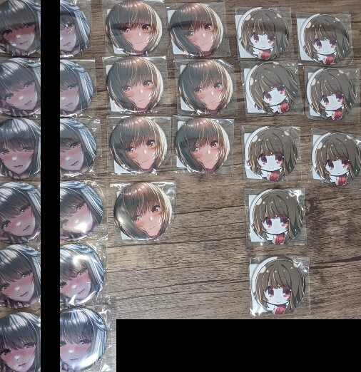 アマカノ2+ 黒姫結灯 缶バッジ セット FANZAオンラインくじ