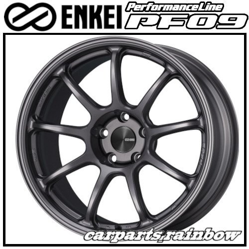 ★ENKEI/エンケイ PerformanceLine PF09 17×8.0J/8J 5/100 +40★Dark Silver/ダークシルバー★新品 2本価格★