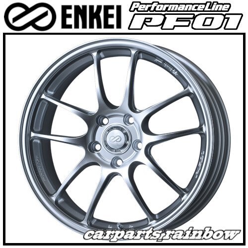 ★ENKEI/エンケイ PerformanceLine PF01 18×10.5J 5/114.3 +38★SparkleSilver/スパークシルバー★新品 1本価格★