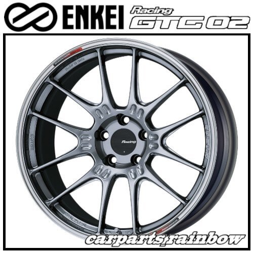 ★送料無料★ENKEI/エンケイ Racing GTC02 17×9.5J 5/114.3 +40★Hyper Silver/ハイパーシルバー★新品 4本価格★