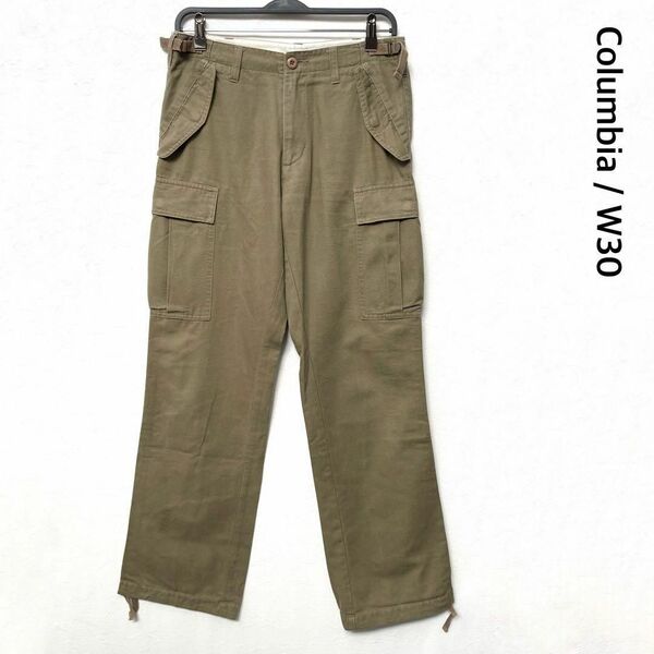 コロンビア フォートベルボアパンツ カーゴパンツ オリーブ系 W30 アウトドア Columbia