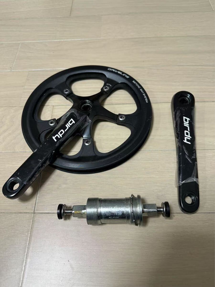 BIRDY バーディ　クランクセット3.0 超美品 BB付き BIRDY バーディクランクセット3.0 超美品 BB付き