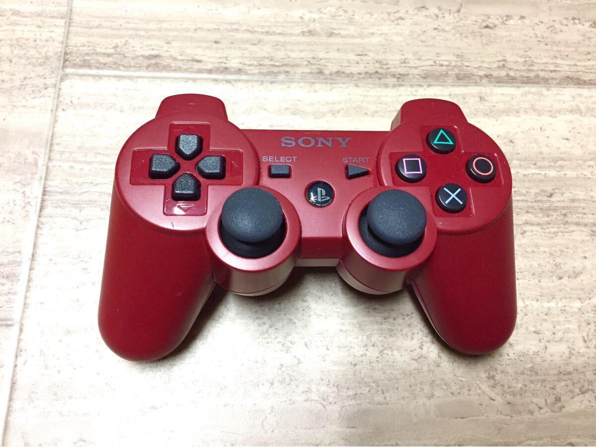 Yahoo!オークション -「ps3 コントローラー 純正 レッド」の落札