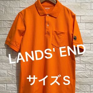 LANDS' END 日本ランズエンド 半袖 ポロシャツ 海外直輸入 サイズS 送料無料 即決