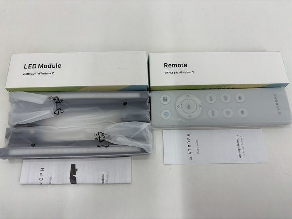 未使用品 AtmophWindow2 アトモフウインドウ2 LEDモジュール&専用リモコンセット