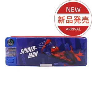 ★新品★筆箱 スパイダーマン ふでばこ ペンケース 小学生 両面開き 多機能 ペン削り
