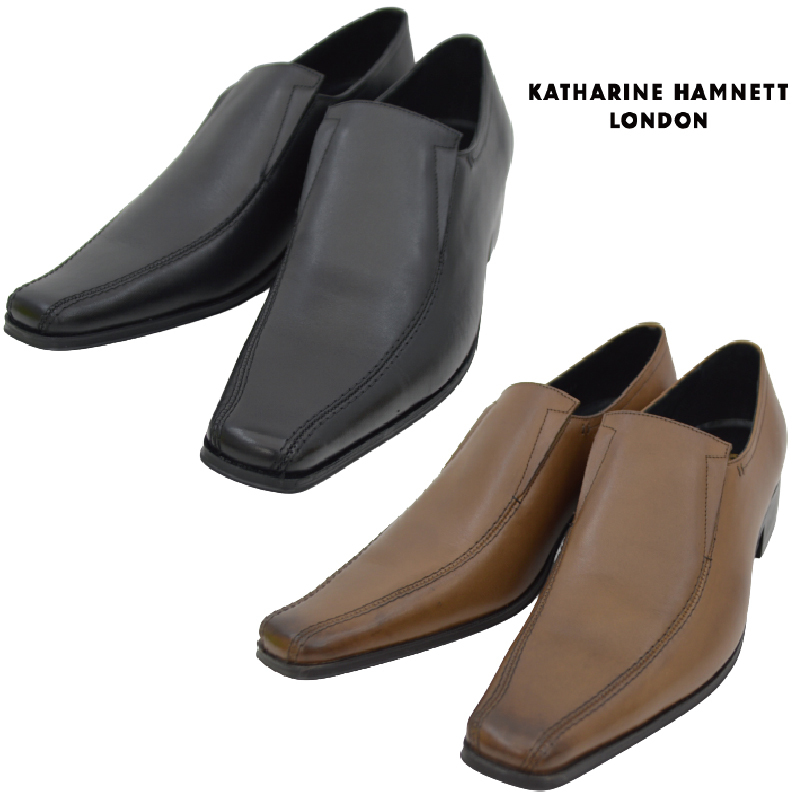 ▲KATHARINE HAMNETT キャサリン ハムネット KH3992 ビジネスシューズ 本革 紳士靴 革靴 ブラック Black 黒 26.0cm (0910010654-bk-s260) 15,000円