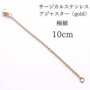 221bサージカルステンレス 10cm アジャスター ゴールド
