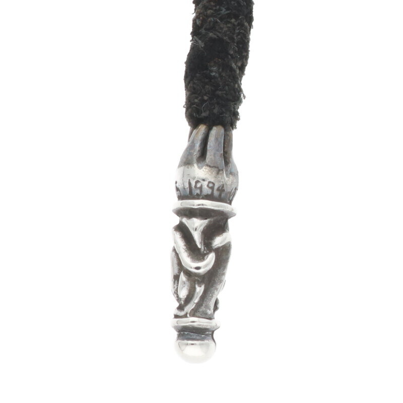 クロムハーツ LEATHER BRAID/スクロールレザーブレード シルバー