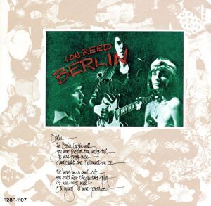 【アナログＬＰ●米国盤】ルー・リード／ベルリン ルー・リード 1973年 名盤『Berlin』高音質ハイブリッドSACD
