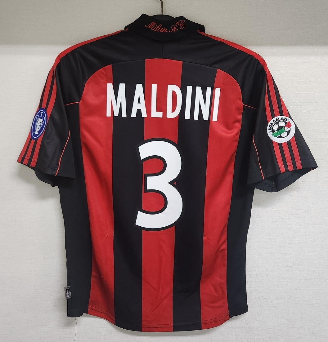 ACミラン MALDINI 3番 半袖 ユニフォーム ACミラン(AC Milan)06-07 3RD サード #3 マルディーニ(Maldini