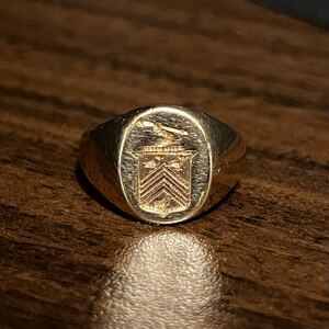 VINTAGE TIFFANY Vintage Tiffany пальто ob arm zsig сеть кольцо 14K Gold Old OLD Vintage K14 золотой кольцо . глава