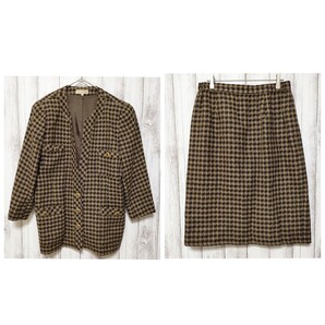 OLEART サイズ15号 スカートセットアップ 上下 大きいサイズ