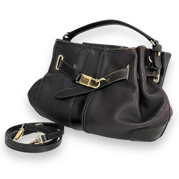 美品 BURBERRY バーバリー ノバチェック 2way ショルダーバッグ