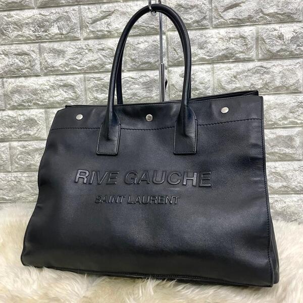 美品 SAINT LAURENT サンローラン リヴゴーシュ トートバッグ