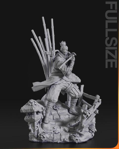1/10 隻狼 SEKIRO 未塗装未組立 フィギュア ガレージキット ガレキ セキロウ サムライ 忍者 日本刀 ゲームキャラ 和風