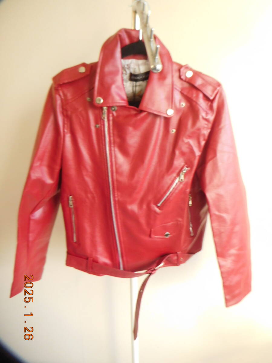 １５４２　合皮ジャケット　未使用