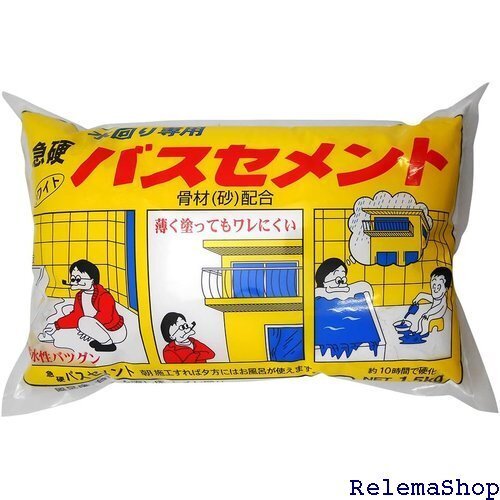 家庭化学 急硬バスセメント ホワイト 1.5kg 5722