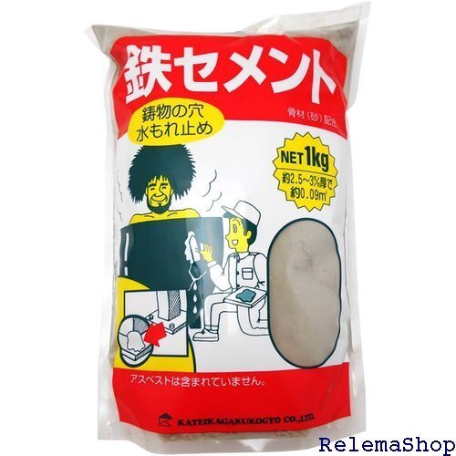 家庭化学 鉄セメント グレー 1kg 5741