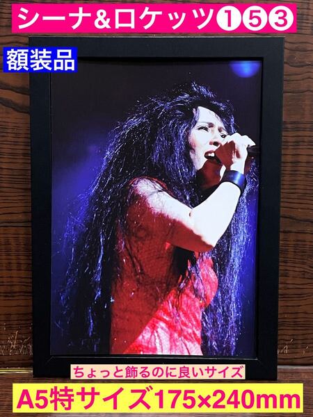 額装品★シーナ&ロケッツ①⑤③シーナの魂を込めて歌う姿に感動!★鮎川誠シーナ★シナロケ★当時印刷物★A5特サイズ額入り★