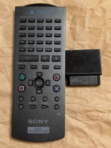 ソニー 純正 プレイステーション 2 プレステ DVD リモコン SCPH-10150 レシーバー 有 SONY PS2 PlayStation REMOTE CONTROLLER clicker