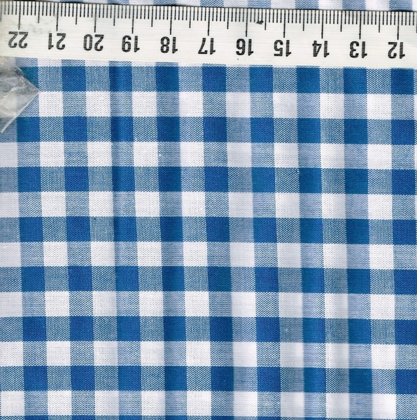 ★ちょこっと 国産コットン チェック ホワイト ネイビー サイズ約27cm×110cm h-434
