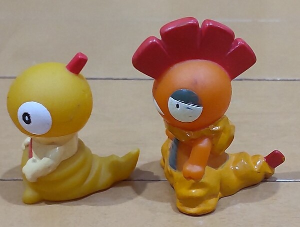 送料込み!ポケモンキッズ★ズルッグ・ズルズキン2個セット/指人形/フィギュア/ソフビ かくとうタイプ
