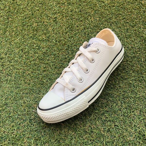 美品23 converse LEATHER ALLSTAR OX コンバース レザー オールスター オックス HB138