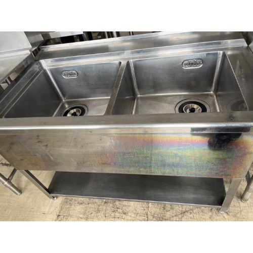 二槽ソイルドシンク BGなし 業務用 中古/送料別途見積