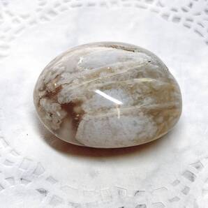 【E12008】桜アゲート*さくら*ほのかなピンク*ペブル*握り石*ペーパーウェイト*Cherry blossom agate*P