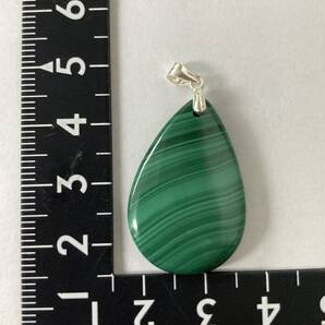 【E25789】マラカイト*孔雀石*ペンダント*Malachite*Pendant*天然石*パワーストーン*