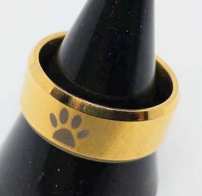 送料無料 【15号】肉球 動物 アニマル 犬 ゴールド リング 指輪 ストリート 病み系 ロック ファンスマ