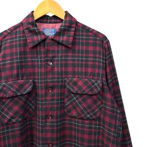 60s ビンテージ ペンドルトン ウール オープンカラーシャツ M 60年代 ヴィンテージ PENDLETON BOARD SHIRT
