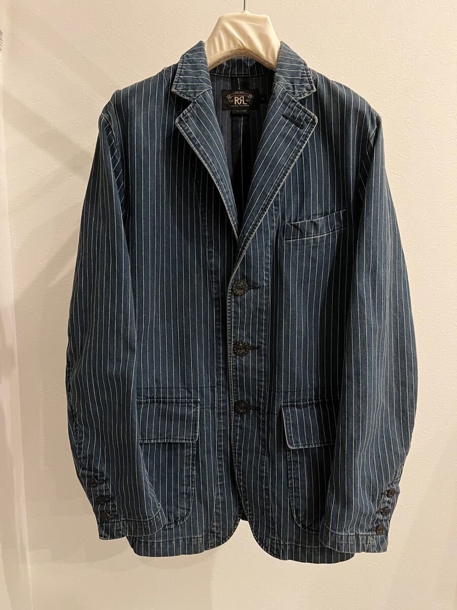 Yahoo!オークション -「rrl ジャケット ストライプ」(RRL) (た Yahoo!オークション -「rrl ジャケット ストライプ」(RRL) (た