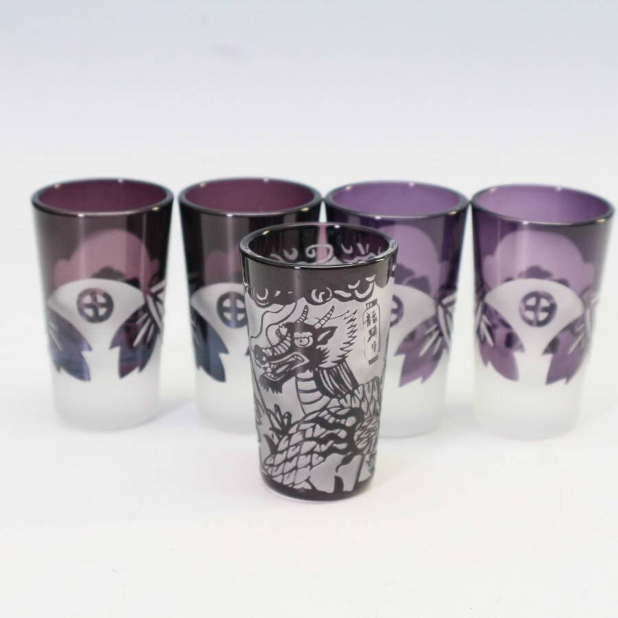 色絵金彩 花詰六角花瓶 薩摩 丸十字島津家家紋 美術品
