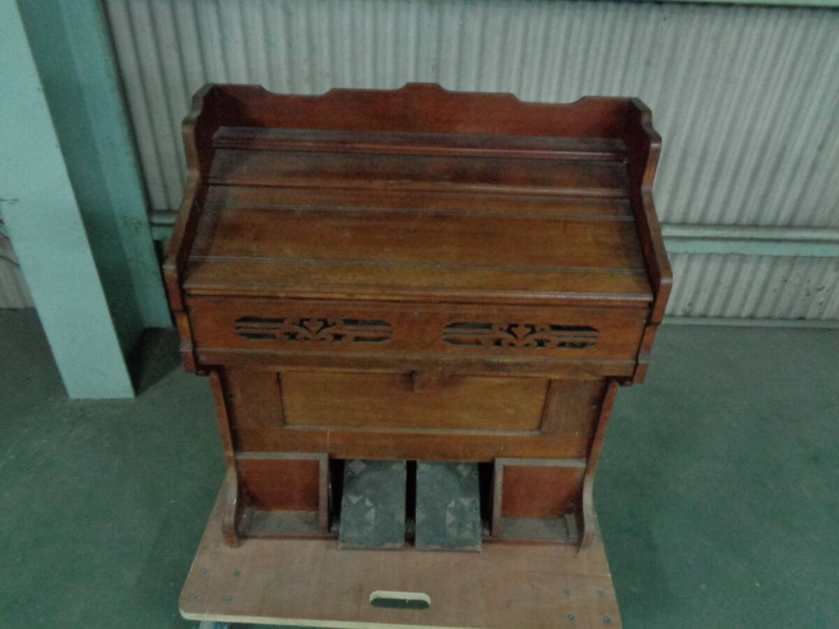 明治期の足踏みリードオルガン】ハーモニウム木製鍵盤楽器ピアノ